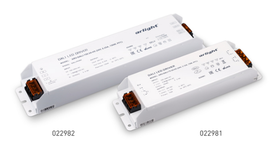 Новые модели диммируемых блоков питания DALI – длительная гарантия 5 лет со дня производства