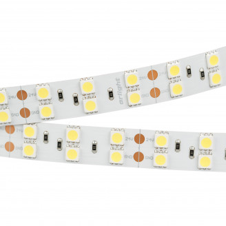 Лента RT 2-5000 24V White6000 2x2 (5060, 600 LED, LUX) (ARL, 28.8 Вт/м, IP20) Arlight 011256(1)