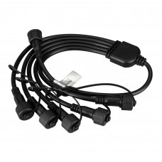 Коннектор питания ARD-CLASSIC-SYNC-RGB Black (230V, 5 ports) (ARDCL, Закрытый) Arlight 031791