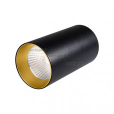 Светильник накладной SP-POLO-R85-1-15W Warm White 40deg (Black, Gold Ring) Arlight 022953