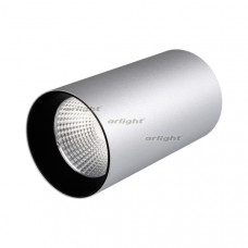 Светильник накладной SP-POLO-R85-1-15W Warm White 40deg (Silver, Black Ring) Arlight 022963