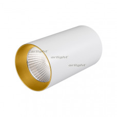 Светильник накладной SP-POLO-R85-1-15W Warm White 40deg (White, Gold Ring) Arlight 022942