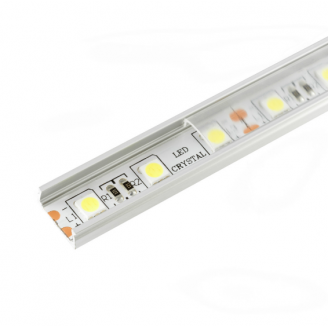 Алюминиевый профиль 15*6мм, L=2м в компл. с прозрачным экраном и аксессуарами (LR39-Т) Led-Crystal LR39-T