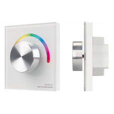 Панель SMART-P8-RGB-G-IN White (12-24V, 3x4A, Rotary, 2.4G) (Arlight, IP20 Пластик, 5 лет) Arlight 033764