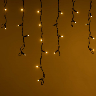 Светодиодная гирлянда ARD-EDGE-PRO-4000x600-BLACK-128LED-MILK-FLASH Warm/Warm (230V, 8W) (Ardecoled, IP65) Arlight 034129