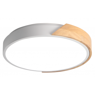 Светильник светодиодный PPB Sсandic-R 36w 4000K GR/W дерево IP20 D380*60 Jazzway 5037090