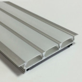 Встраиваемый алюминиевый профиль, Серебристый анодированный 2000х56,6х9мм