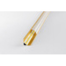 Угловой алюминиевый профиль 16х16х2000мм, золото Led-Crystal LR49-MGL