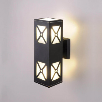 Уличный настенный cветильник Elektrostandard 1405 Techno черный  Elektrostandard a041976