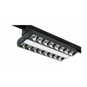 Светодиодный трековый светильник PTR  2260R 1F2S 60w 3000K 60°,120°,60° BL (чёрный) 280mm IP40