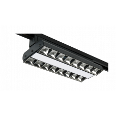 Светодиодный трековый светильник PTR  2260R 1F2S 60w 4000K 60°,120°,60° BL (чёрный) 280mm IP40 Jazzway 5039599