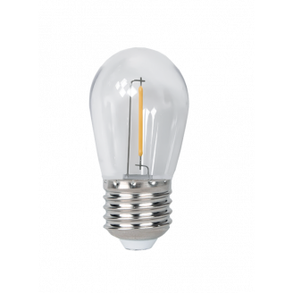 Светодиодная лампа PLED ECO S14 1w E27 2700K CLEAR Jazzway 5040625