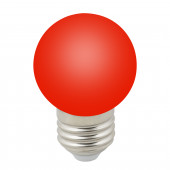 Лампа светодиодная Volpe E27 1W красная LED-G45-1W/RED/E27/FR/С UL-00005646