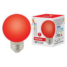 Лампа светодиодная Volpe E27 3W красная LED-G60-3W/Red/E27/FR/С UL-00006959 Volpe UL-00006959
