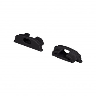 Заглушка ARH-BENT-W18 BLACK с отверстием (Arlight, Пластик) Arlight 039589