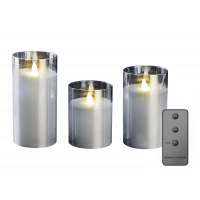 Свечи ФАZА CL7-SET3-sr (3 свечи, пульт ДУ, серебр)