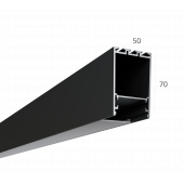 Алюминиевый LED профиль LINE 5070 ral9005 LT70 (с экраном) — 2500мм