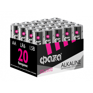 Батарейки LR 6 ФАZА Alkaline Pack-20 ФАZA 5028098