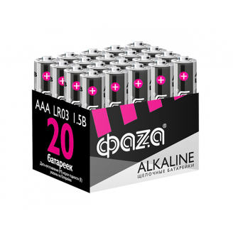 Батарейки LR03 ФАZА Alkaline Pack-20 ФАZA 5028128