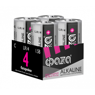 Батарейки LR14 ФАZА Alkaline Pack-4 ФАZA 5033160