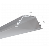 Алюминиевый LED профиль LINE 10040 IN RAW LT70 (с экраном) — 3000мм