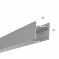 Алюминиевый LED профиль LINE 3535 S LT70 (с экраном) — 2000мм