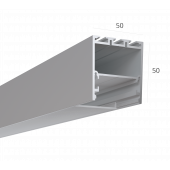 Алюминиевый LED профиль LINE 5050 RAW LT70 (с экраном) — 2000мм