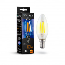 Светодиодная лампа Crystal Candle 6W 2800K E14 Voltega 7019