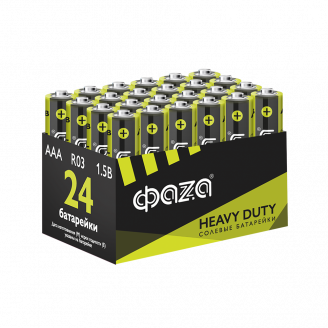 Солевые батарейки R03 ФАZА Heavy Duty Pack-24 ФАZA 5042322