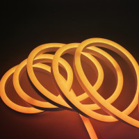 Неоновая лента светодиодная SMD 220В 2835, 120 LED/м, 6 Вт/м, 220В , IP65, Цвет: Оранжевый