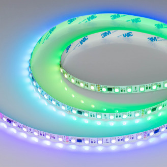 Лента DMX-B72-10mm 24V RGB-PX6 (16 W/m, IP20, 5060, 5m) (Arlight, бегущий огонь) Arlight 037869