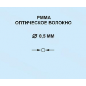 FPV-05 Моножильное оптическое волокно без оплетки, активный диаметр 0,5 мм.