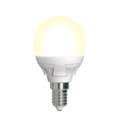Лампа светодиодная диммируемая Uniel E14 7W 3000K матовая 