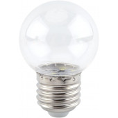 Лампа светодиодная Feron E27 1W 2700K прозрачная