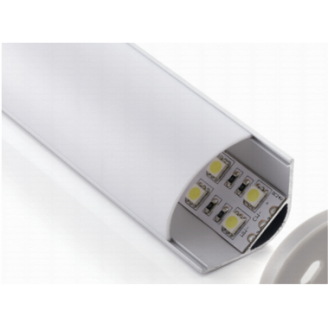 Угловой алюминиевый профиль, Серебристый анодированый 2000х30х27мм	 Комфортный свет СП282