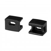 Заглушка PLINTUS-FANTOM BLACK с отверстием