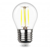 Лампа светодиодная филаментная REV G45 E27 5W 4000K дневной свет шар 