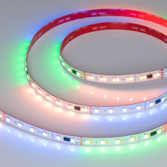 Лента SPI-BA120-12mm 24V RGBW-Warm-PX6-BPT (16 W/m, IP20, 5060/2835, 5m) Arlight 040620