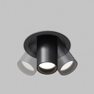 Встраиваемый светильник Focus S GU10 1x10Вт черный Maytoni C048CL-01-GU10-B