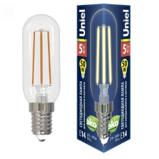 Лампа светодиодная Uniel E14 5W 3000K прозрачная LED-Y25-5W/3000K/E14/CL GLZ04TR UNIEL UL-00007129