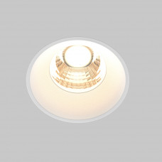 Встраиваемый светильник Round 3000K 7W 60° Белый Maytoni DL058-7W3K-TRS-W