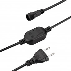 Шнур питания ARD-ICICLE-CLASSIC-1.5M Black (230V, 1.6A) Arlight 044774