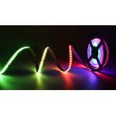Лента светодиодная DOT, 140 LED/м, 11,52 Вт/м, 24В, IP20, Цвет: RGB Spi