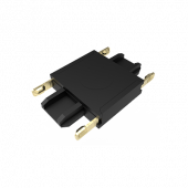 Коннектор MTR16 CI-BL черный I-обр. для низковольтной трековой системы MTR16 40В