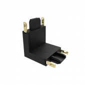 Коннектор MTR16 CV-BL черный V-обр. для низковольтной трековой системы MTR16 40В