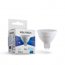 Светодиодная лампа Simple MR16 6W 4000K 110° GU5.3 DIM Voltega 7171