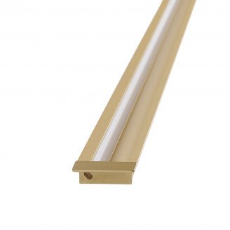 Встраиваемый алюминиевый профиль 20х11х3000мм,шампань Led-Crystal LR2011-L3-MCH