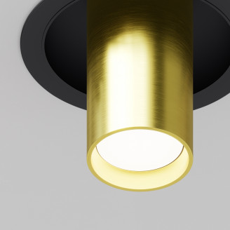 Встраиваемый светильник Focus S GU10 1x10Вт Maytoni C048CL-01-GU10-BBS