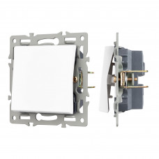 Механизм выключателя одноклавишный непроходной SWT-MK01-PL-WH (250V, 16A) (Arlight, -) Arlight 043710