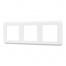 Рамка пластиковая FRM-VERSA-PL-3-WH Arlight 043782